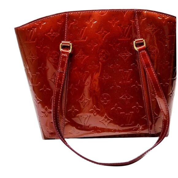 Louis Vuitton Monogram Vernis Avalon MM Tote Bag in Amarante - Picture 2 of 9